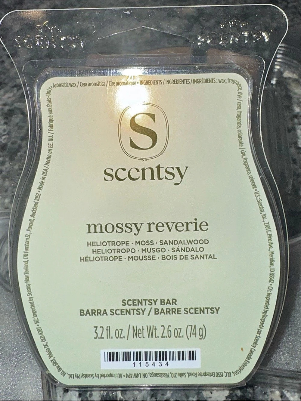 Scentsy Mossy Reverie Scentsy Bar Green